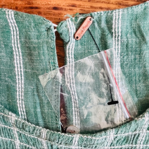 Free People Butterflies Chambray Midi Dress - Green - Picture 5 of 9